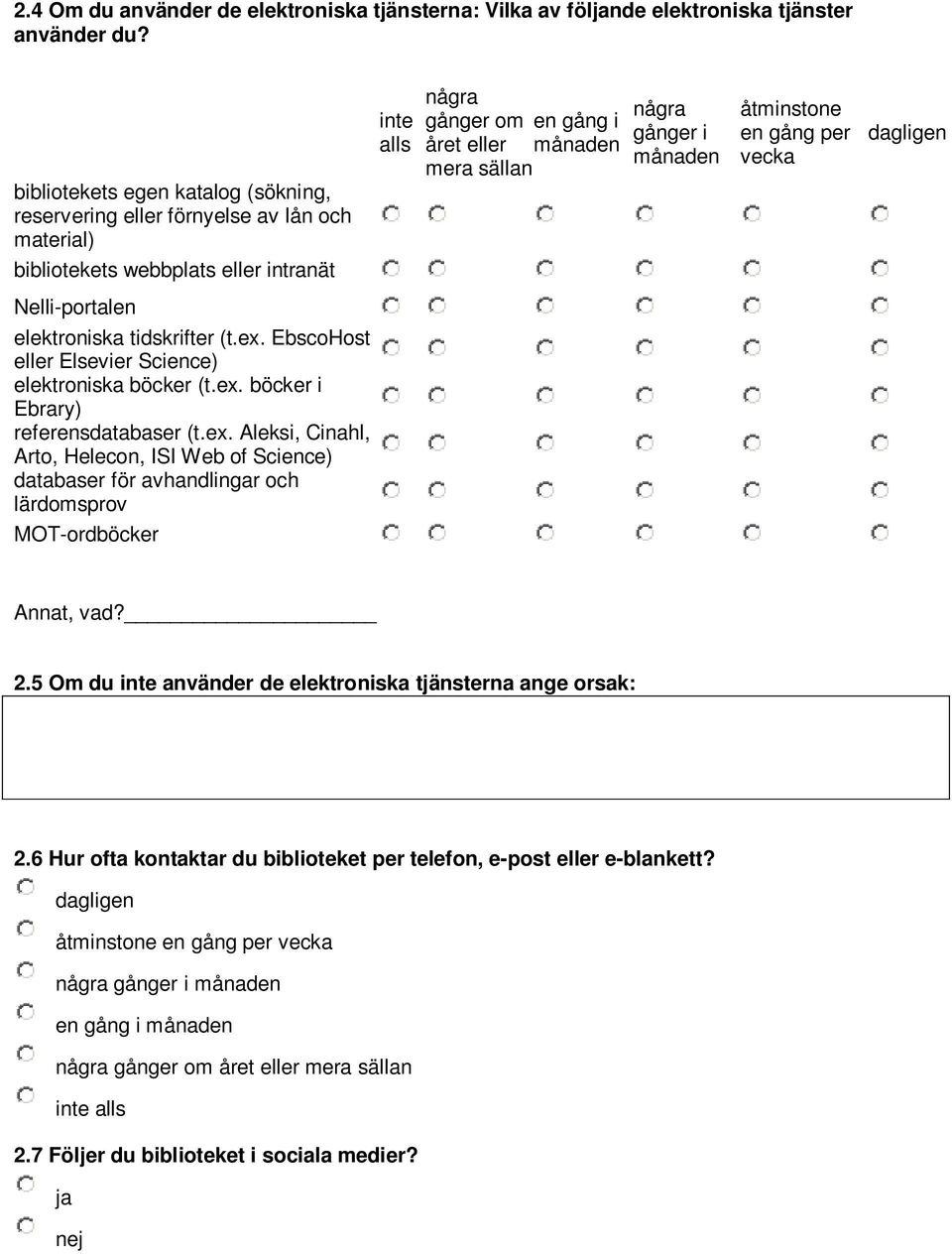 månaden åtminstone en gång per vecka dagligen Nelli-portalen elektroniska tidskrifter (t.ex.