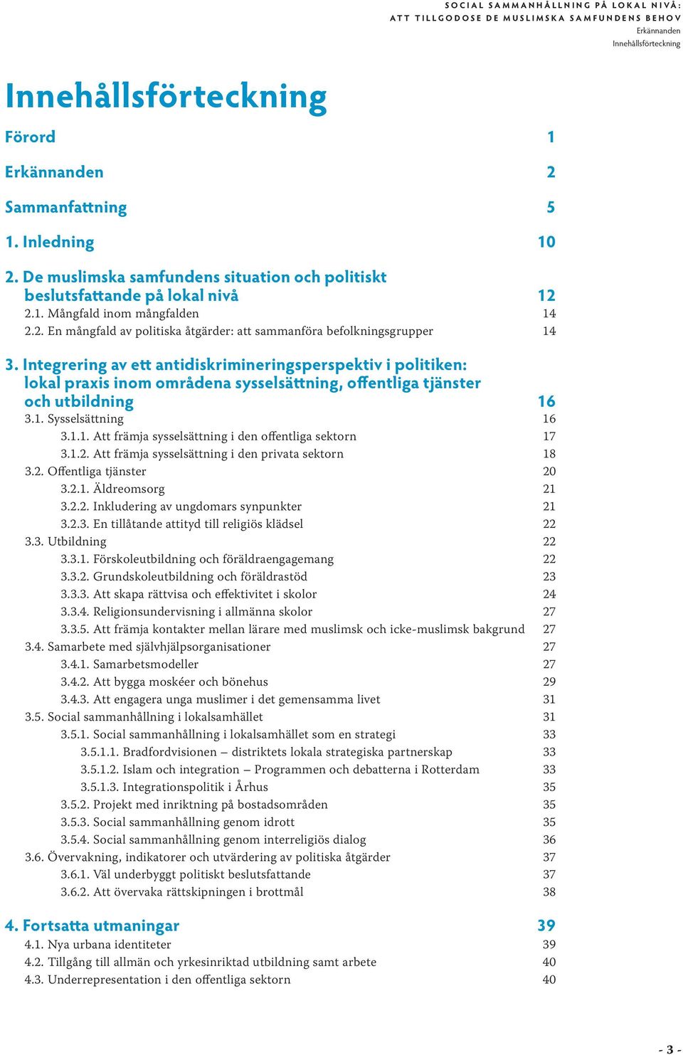Integrering av ett antidiskrimineringsperspektiv i politiken: lokal praxis inom områdena sysselsättning, offentliga tjänster och utbildning 16 3.1. Sysselsättning 16 3.1.1. Att främja sysselsättning i den offentliga sektorn 17 3.