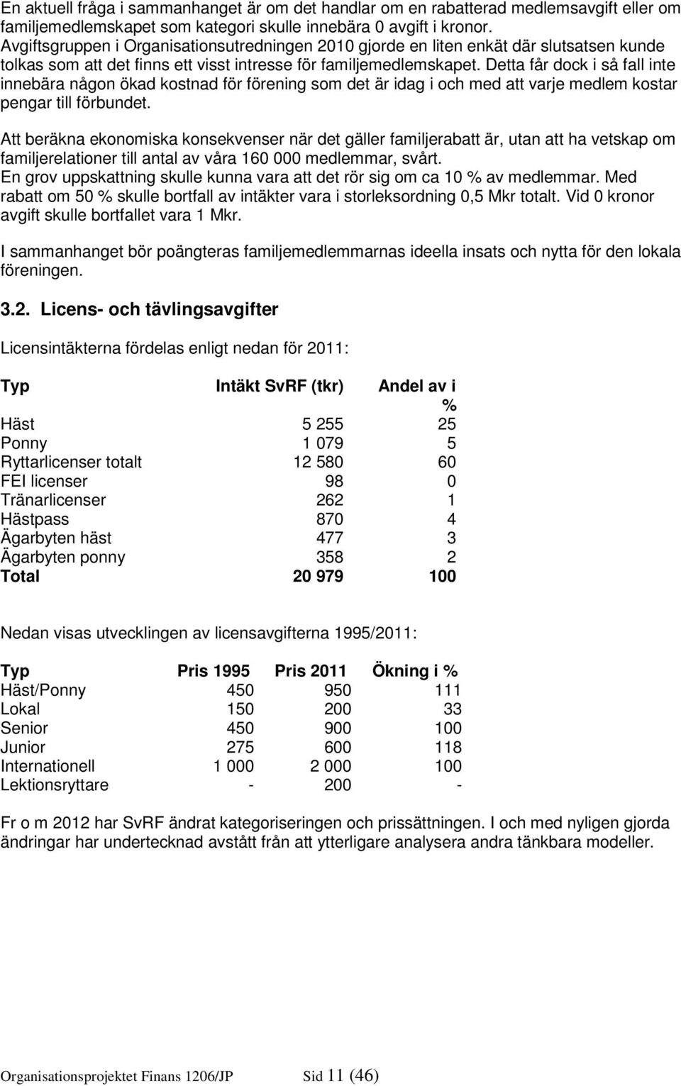 Detta får dock i så fall inte innebära någon ökad kostnad för förening som det är idag i och med att varje medlem kostar pengar till förbundet.