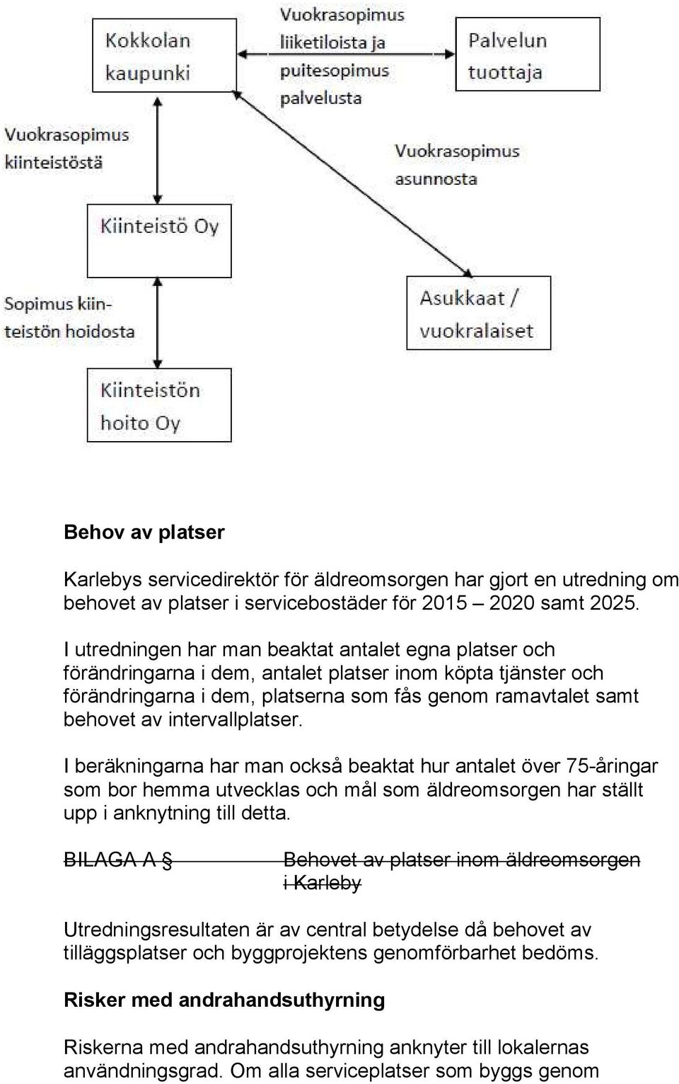 intervallplatser. I beräkningarna har man också beaktat hur antalet över 75-åringar som bor hemma utvecklas och mål som äldreomsorgen har ställt upp i anknytning till detta.