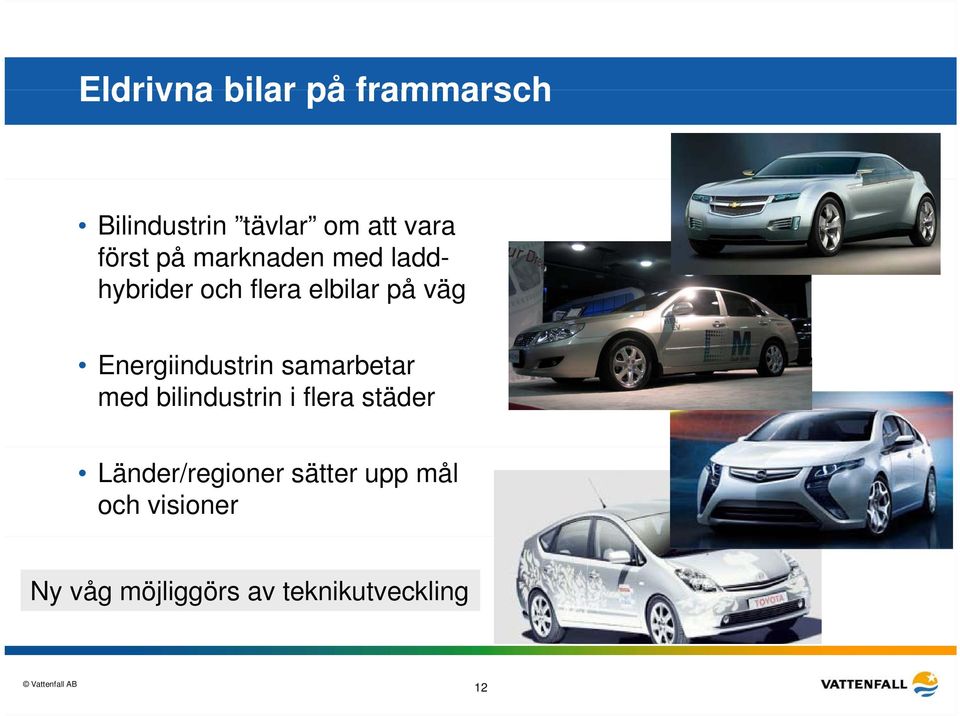 Energiindustrin i samarbetar med bilindustrin i flera städer