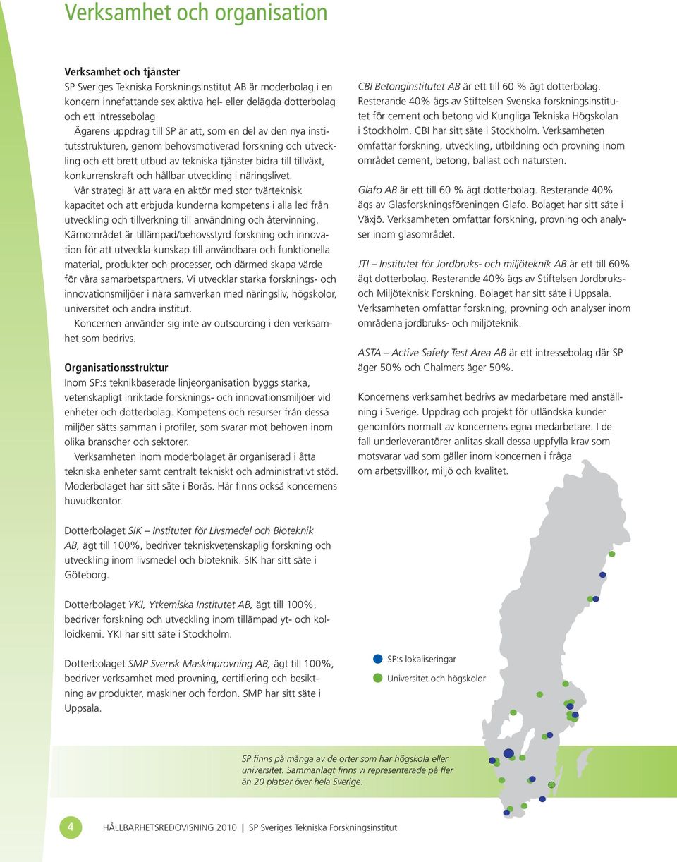 och hållbar utveckling i näringslivet.