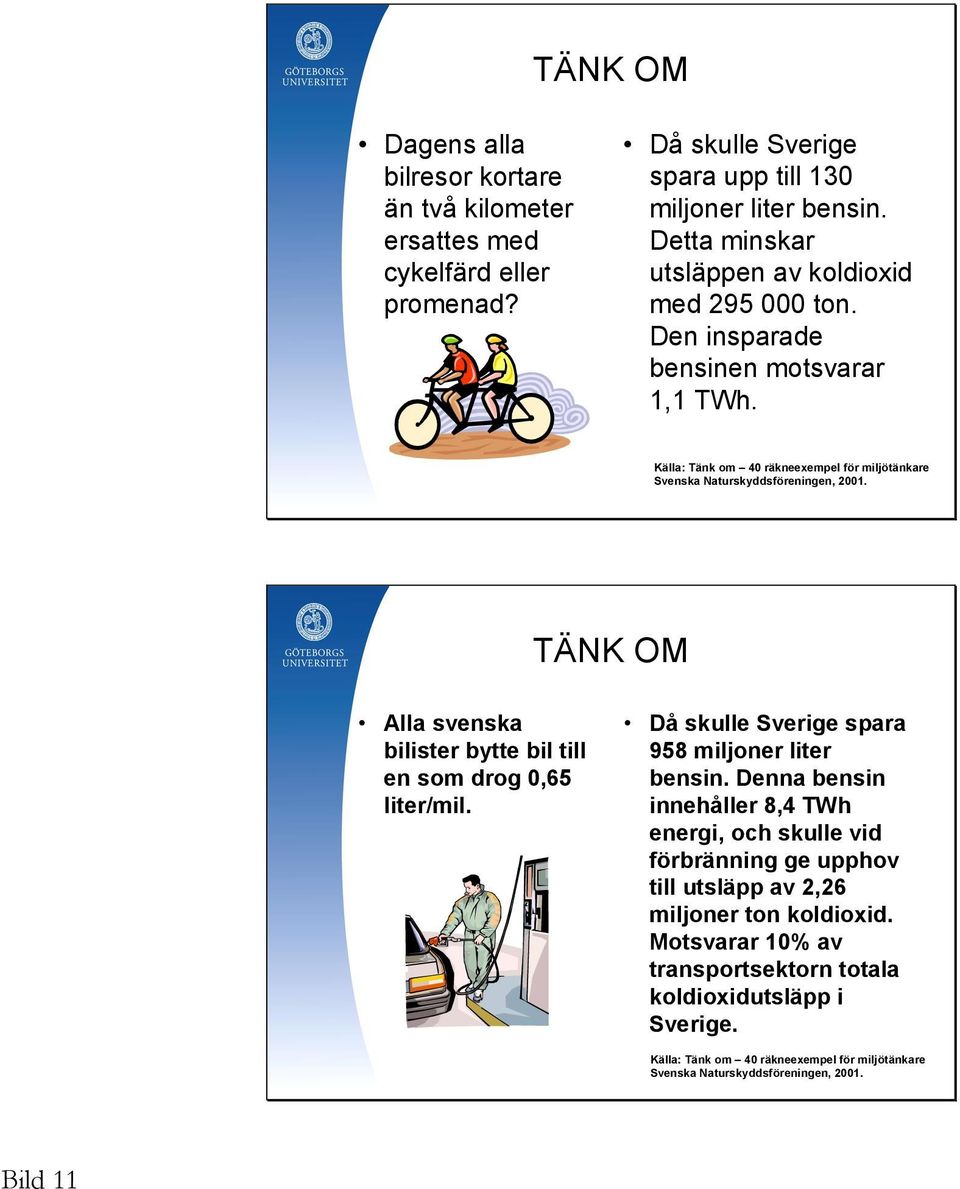 TÄNK OM Alla svenska bilister bytte bil till en som drog 0,65 liter/mil. Då skulle Sverige spara 958 miljoner liter bensin.