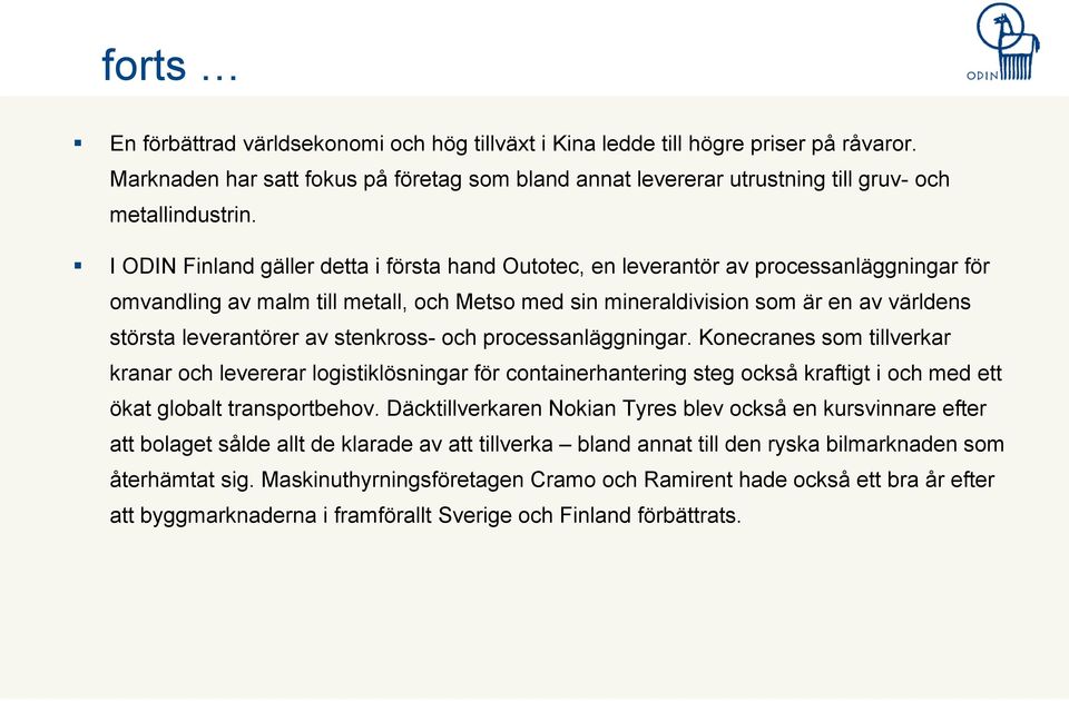 leverantörer av stenkross- och processanläggningar.