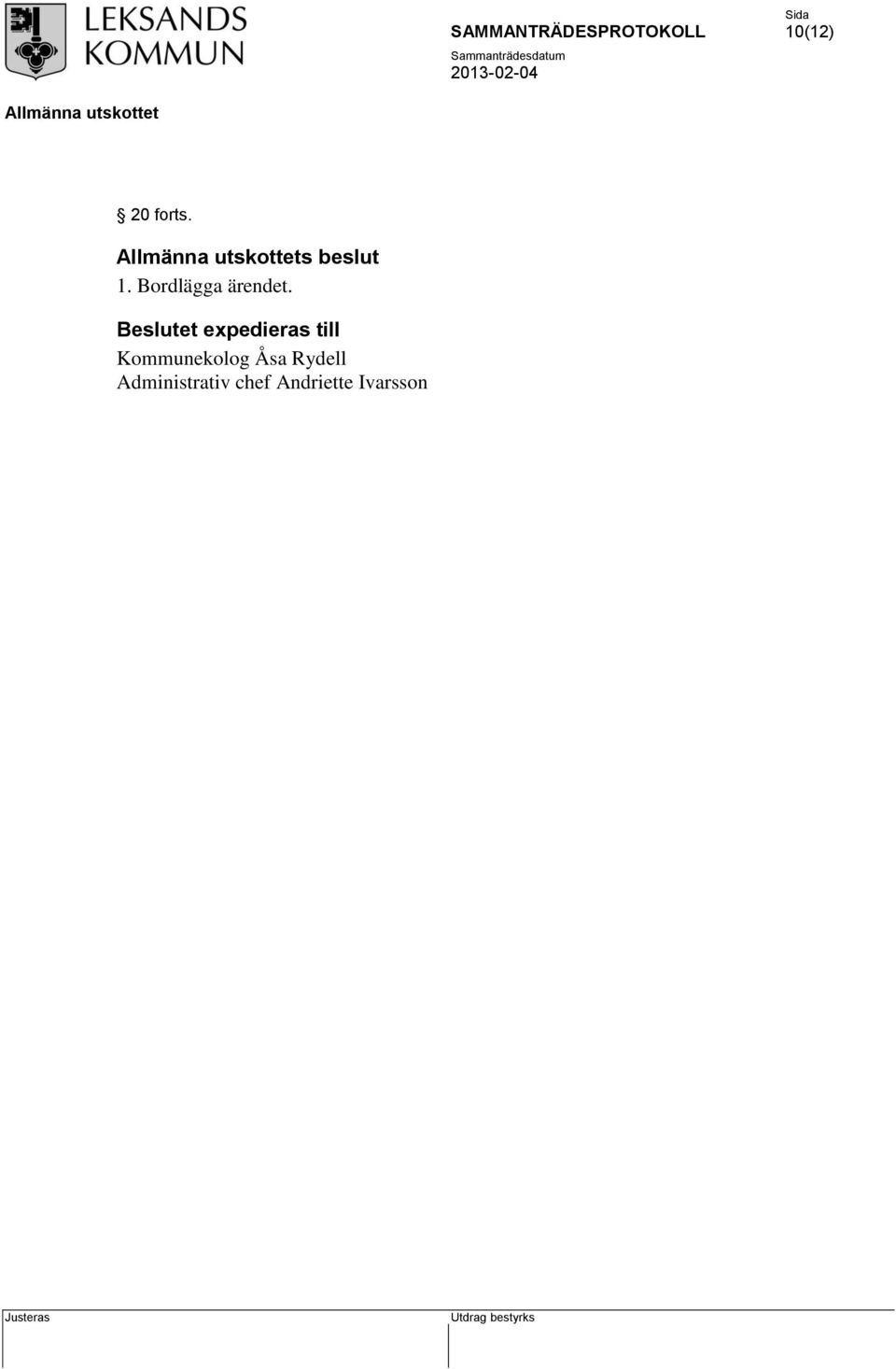 Kommunekolog Åsa Rydell