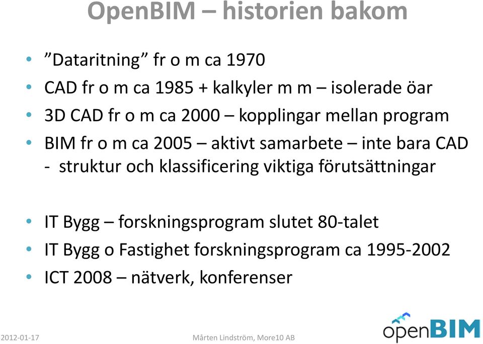 samarbete inte bara CAD struktur och klassificering viktiga förutsättningar IT Bygg