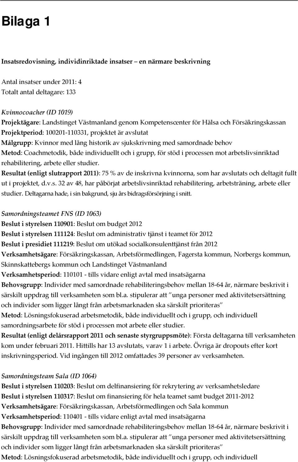 Coachmetodik, både individuellt och i grupp, för stöd i processen mot arbetslivsinriktad rehabilitering, arbete eller studier.