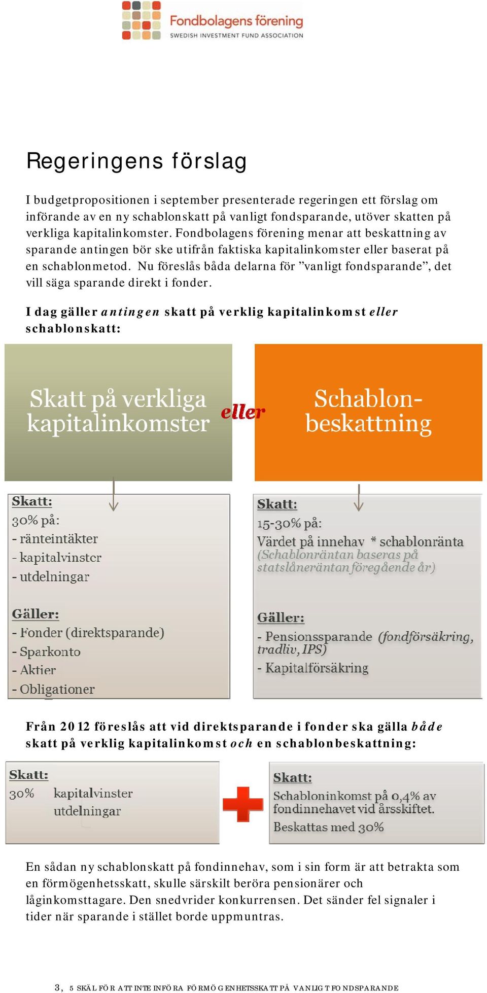 Nu föreslås båda delarna för vanligt fondsparande, det vill säga sparande direkt i fonder.