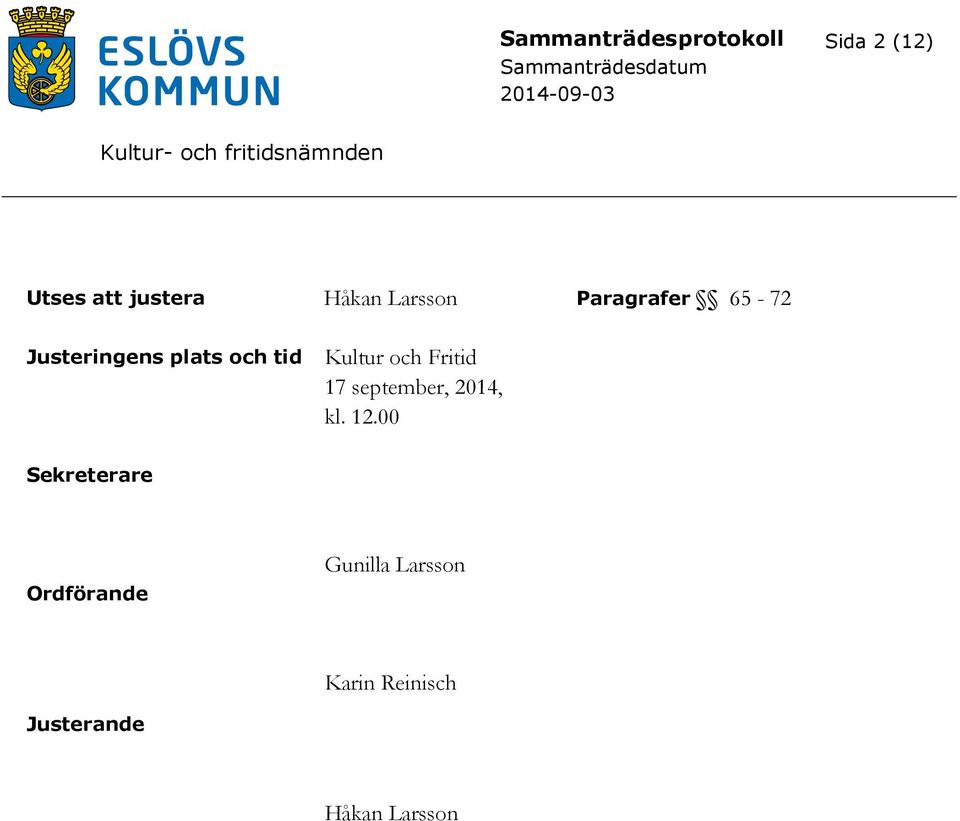 och Fritid 17 september, 2014, kl. 12.