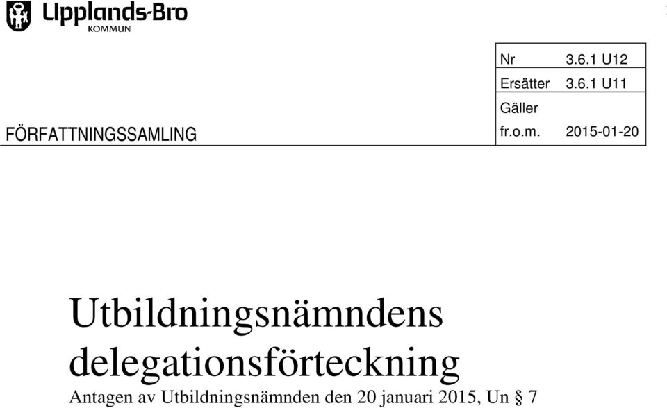 2015-01-20 Utbildningsnämndens