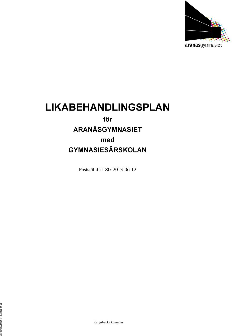 för ARANÄSGYMNASIET med