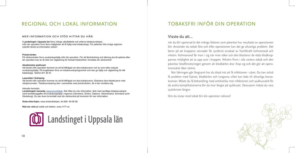 Fri från tobak i samband med operation Fri från tobak Du i kan samband själv men med det operation finns stöd och hjälp att få i Västernorrlands län Primärvården Du kan själv men Kontakta det din