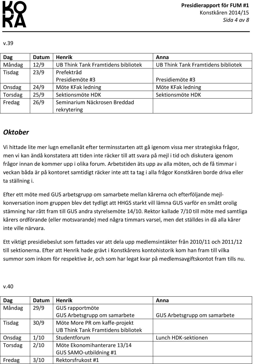 Sektinsmöte HDK Sektinsmöte HDK Fredag 26/9 Seminarium Näckrsen Breddad rekrytering Oktber Vi hittade lite mer lugn emellanåt efter terminsstarten att gå igenm vissa mer strategiska frågr, men vi kan