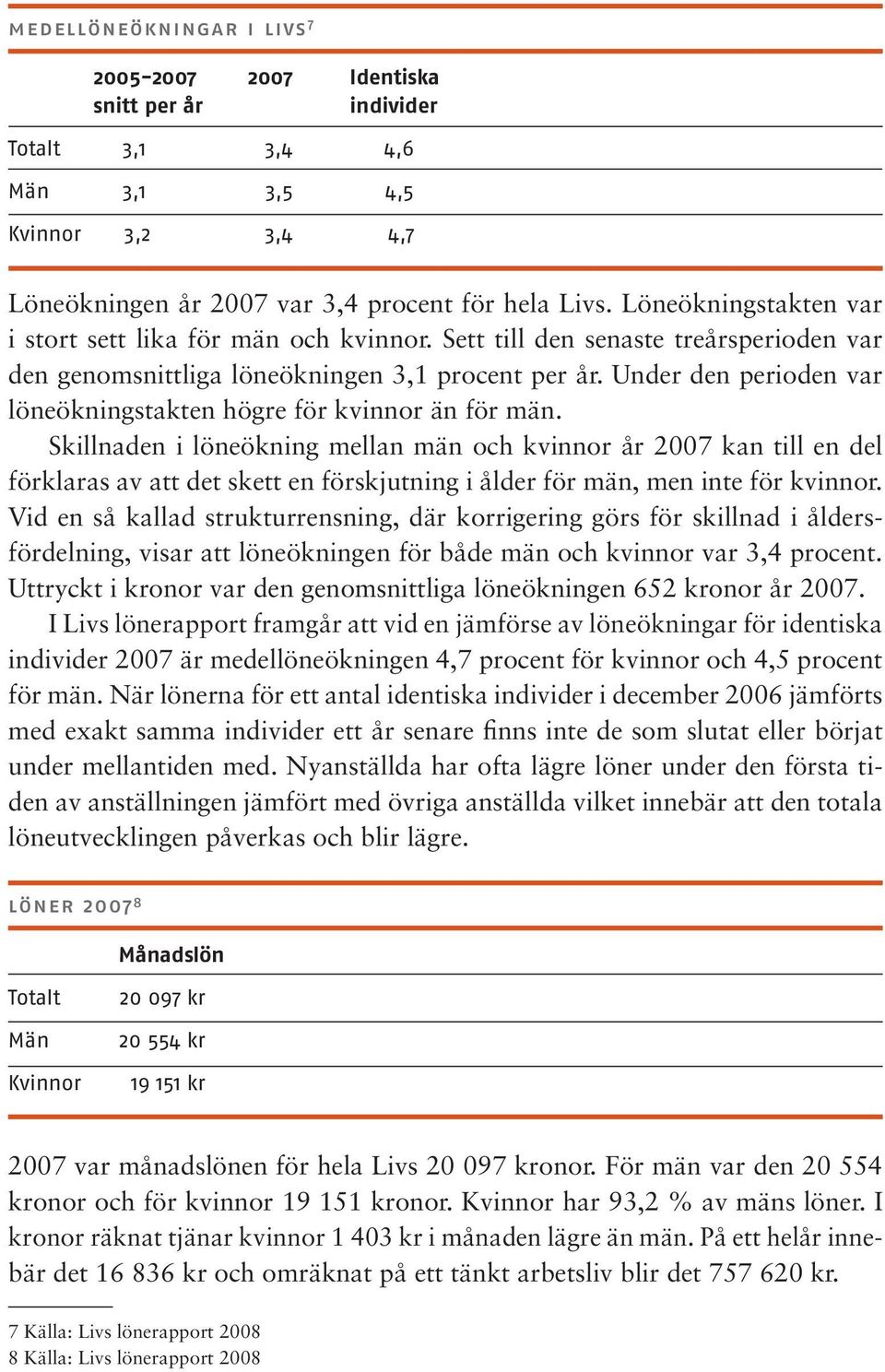 Under den perioden var löneökningstakten högre för kvinnor än för män.