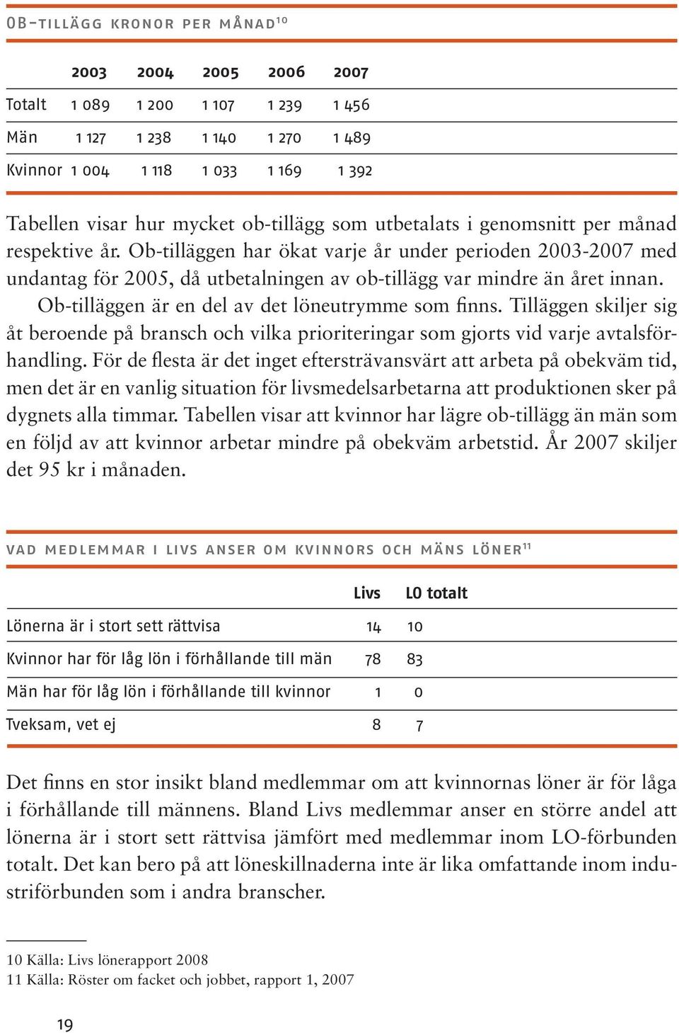 Ob-tilläggen är en del av det löneutrymme som finns. Tilläggen skiljer sig åt beroende på bransch och vilka prioriteringar som gjorts vid varje avtalsförhandling.
