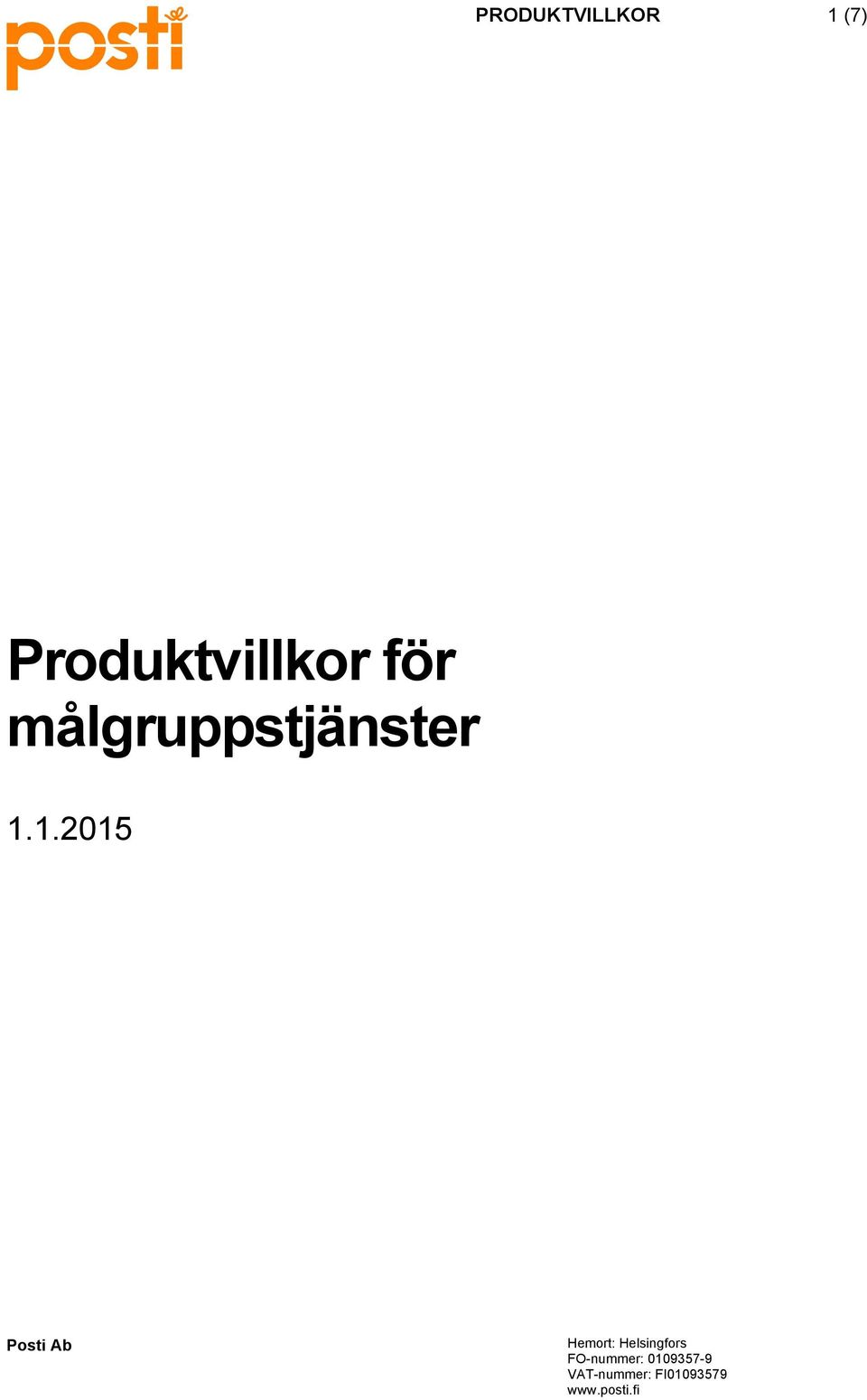 Produktvillkor