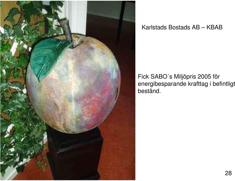 för energibesparande