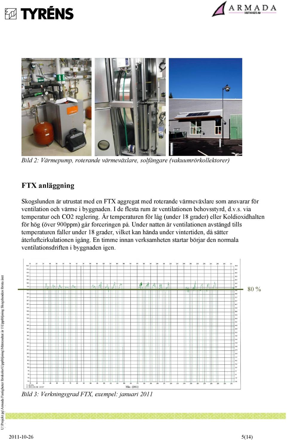 Är temperaturen för låg (under 18 grader) eller Koldioxidhalten för hög (över 900ppm) går forceringen på.