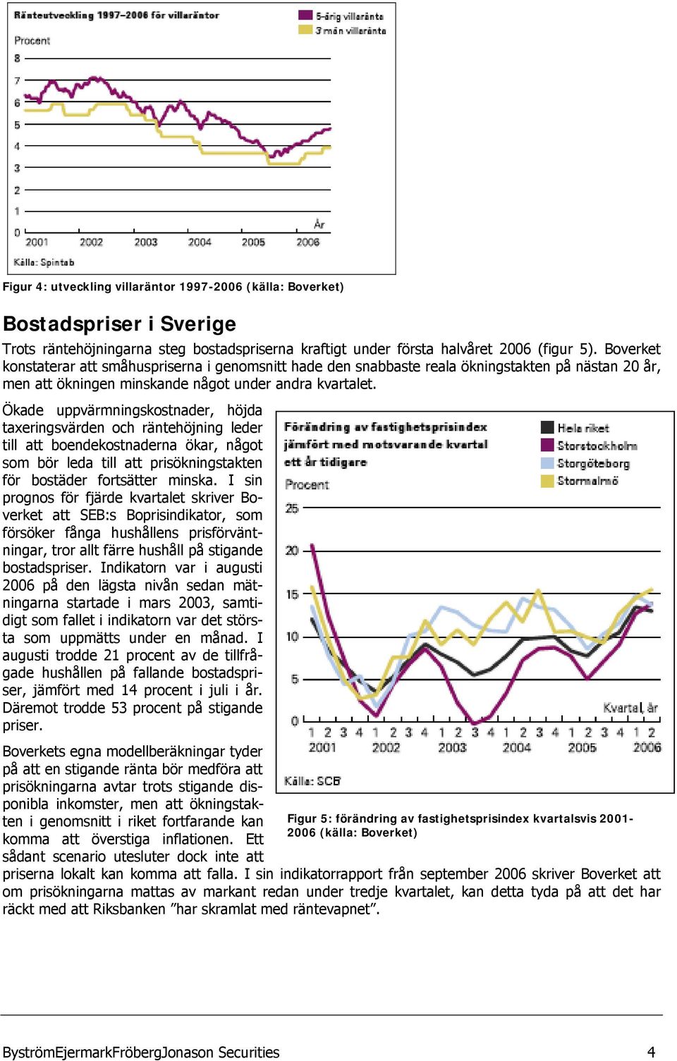 Ökade uppvärmningskostnader, höjda taxeringsvärden och räntehöjning leder till att boendekostnaderna ökar, något som bör leda till att prisökningstakten för bostäder fortsätter minska.