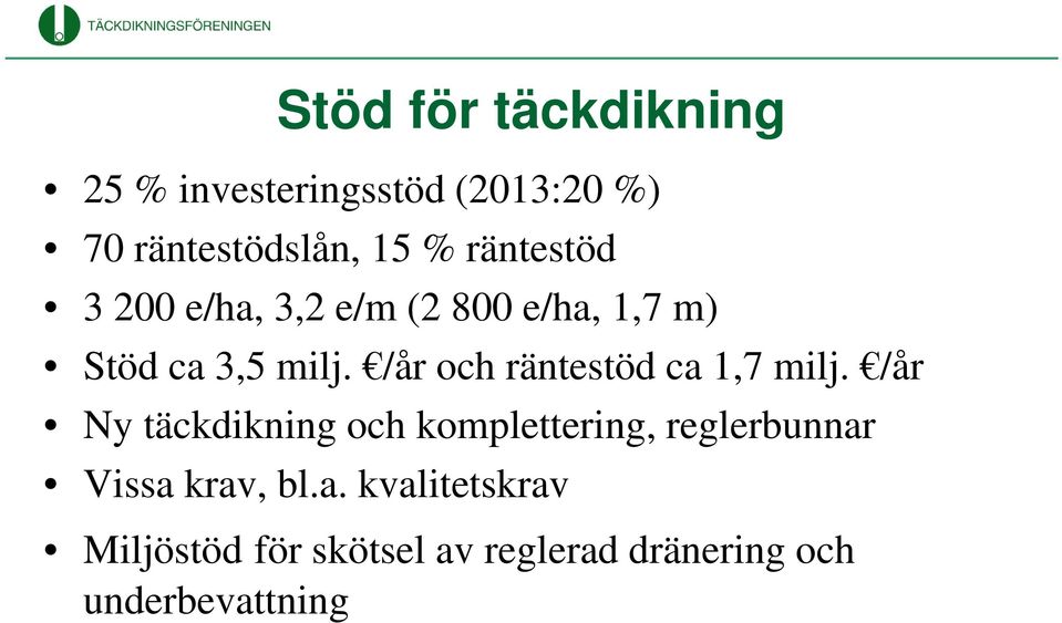 /år och räntestöd ca 1,7 milj.