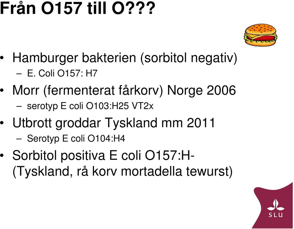 O103:H25 VT2x Utbrott groddar Tyskland mm 2011 Serotyp E coli