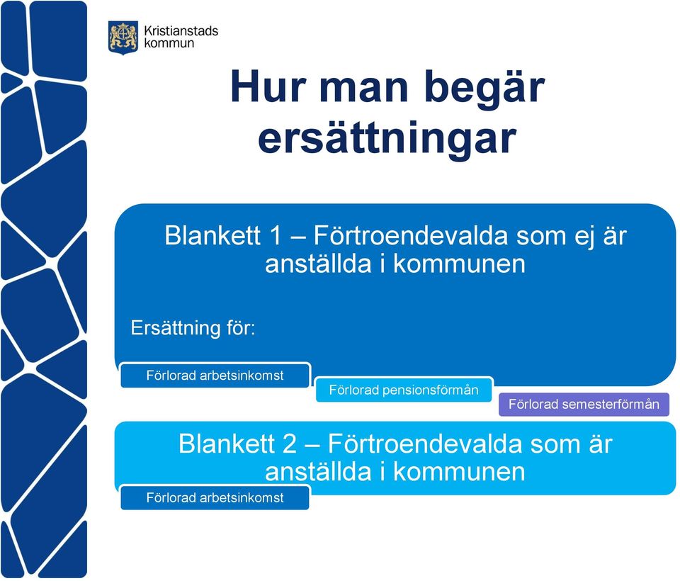 Förlorad pensionsförmån Förlorad semesterförmån Blankett 2