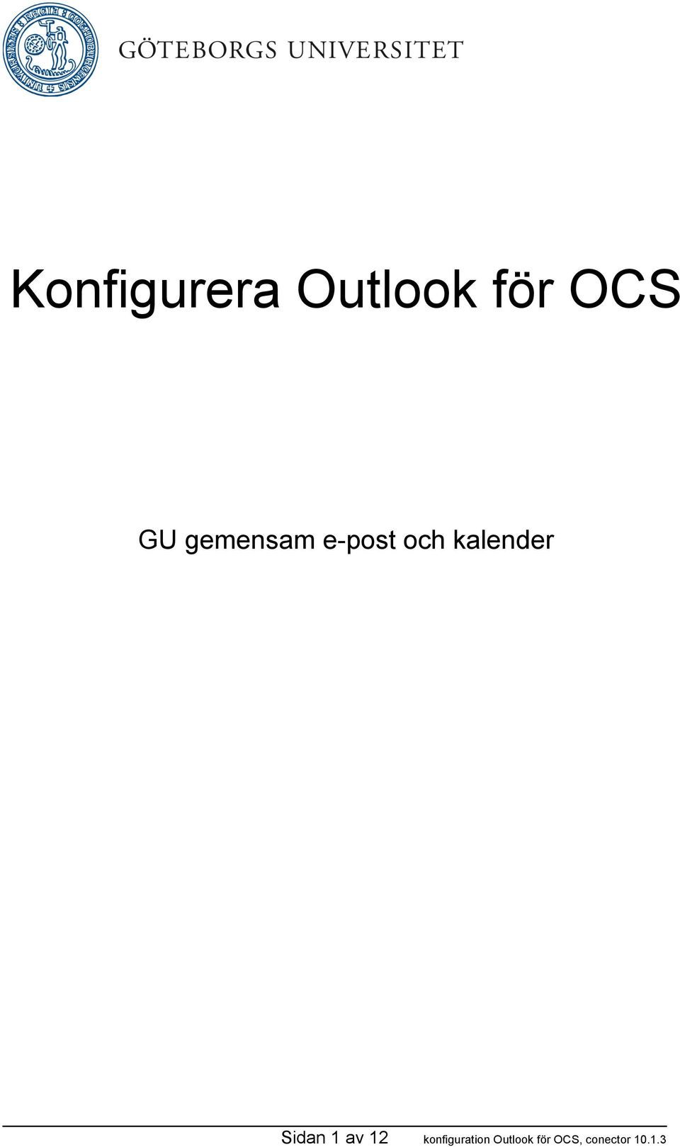 Konfigurera Outlook för OCS - PDF Free Download