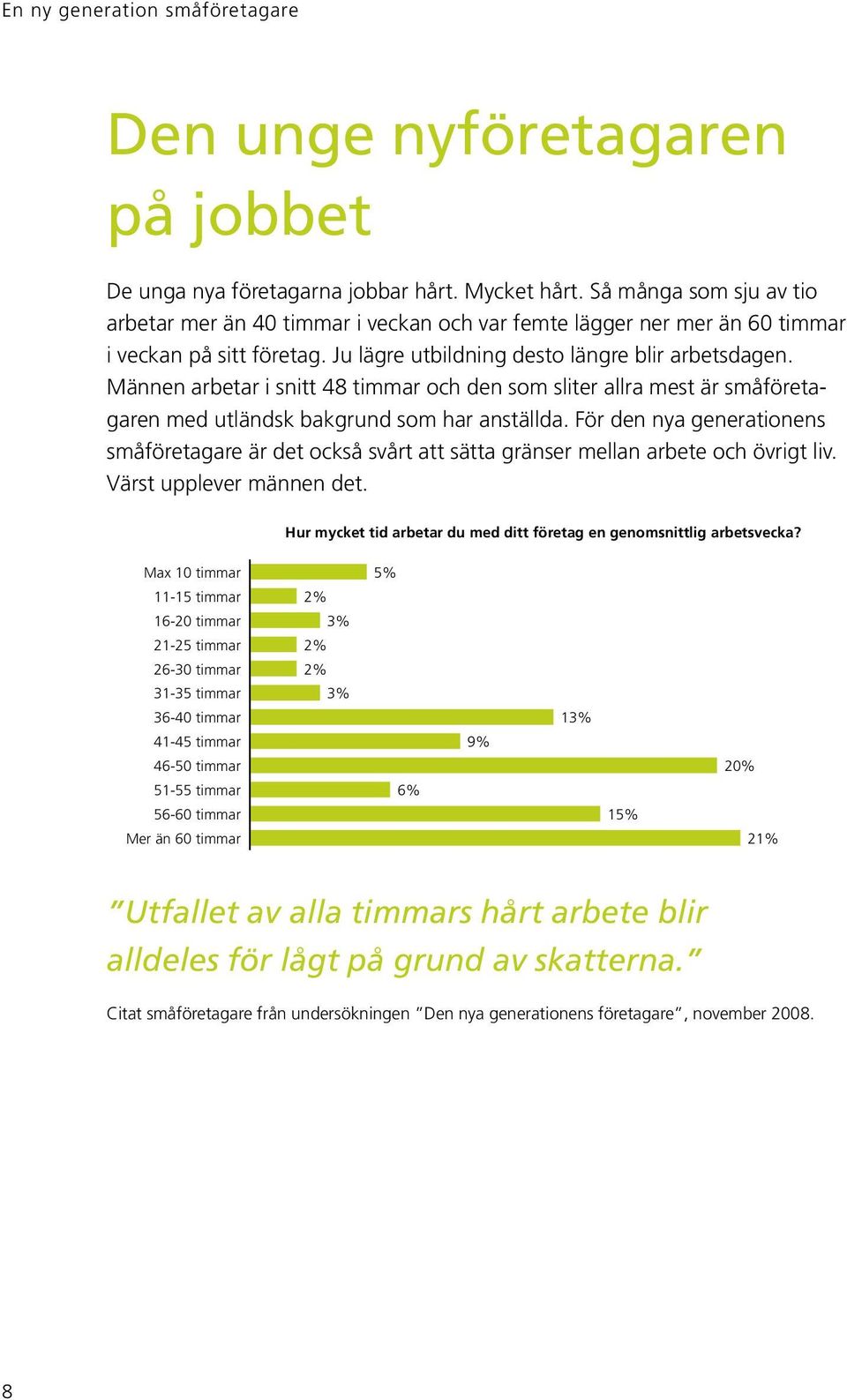 Männen arbetar i snitt 48 timmar och den som sliter allra mest är småföretagaren med utländsk bakgrund som har anställda.