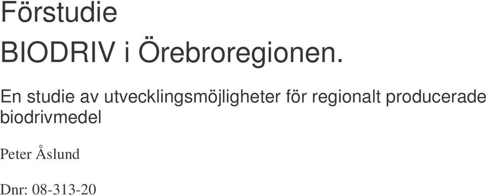 utvecklingsmöjligheter för