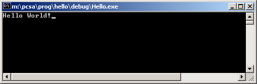 Du kan köra (exekvera) programmet genom att från huvudmenyn välja Debug Start eller klicka på den gråa pilen till vänster om Debug i verktygsfältet.