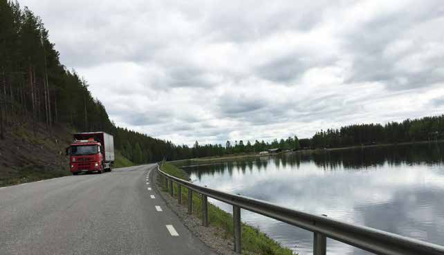 Figur 2.5-1 Väg 370 vid Nölviken fylla ut i vatten kan bli kostsamt på grund av osäkerheten kring vattendjupet.