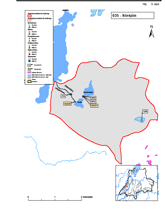 Sammanfattning av 'Åtgärdsområde namn' = Sörsjön (2