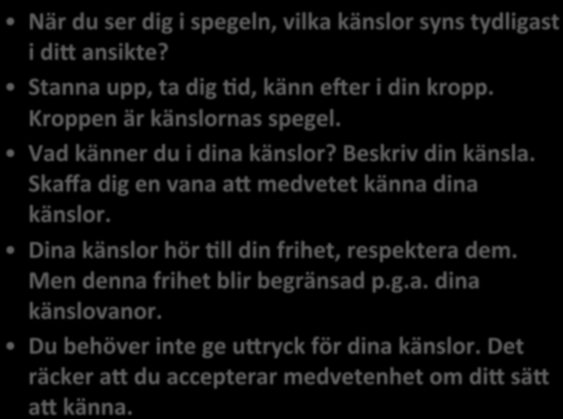 M ÄNSKLIGA RIKEDOMAR OCH HÄMNINGAR 1 2 3 4 5 6 7 8 9 10 11 12 13 MÄNSKLIGA RIKEDOMAR - essenaella förmågor och talanger Sinnesförmåga Minnesförmåga IntuiAon Kärlek, glädje.