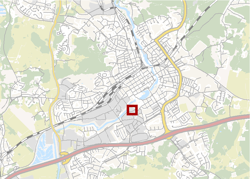 KARTA BILAGA 2 med förslag till ny namnsättning för kvarter och vägar inom Nithammaren 8. Nougaten i ESKILSTUNA KOMMUN Spårgatan Tillhör Stadsbyggnadsnämndens beslut den 18/3 2016.