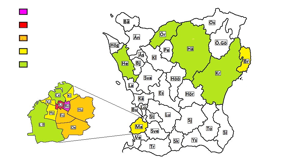 10 åringar (åk 4) med fetma per kommun Malmö 2012/13, andra kommuner 2013/14 >11% 9-11 % 7-9 % 5-7 % 3-5 % 3 Vårdprogram