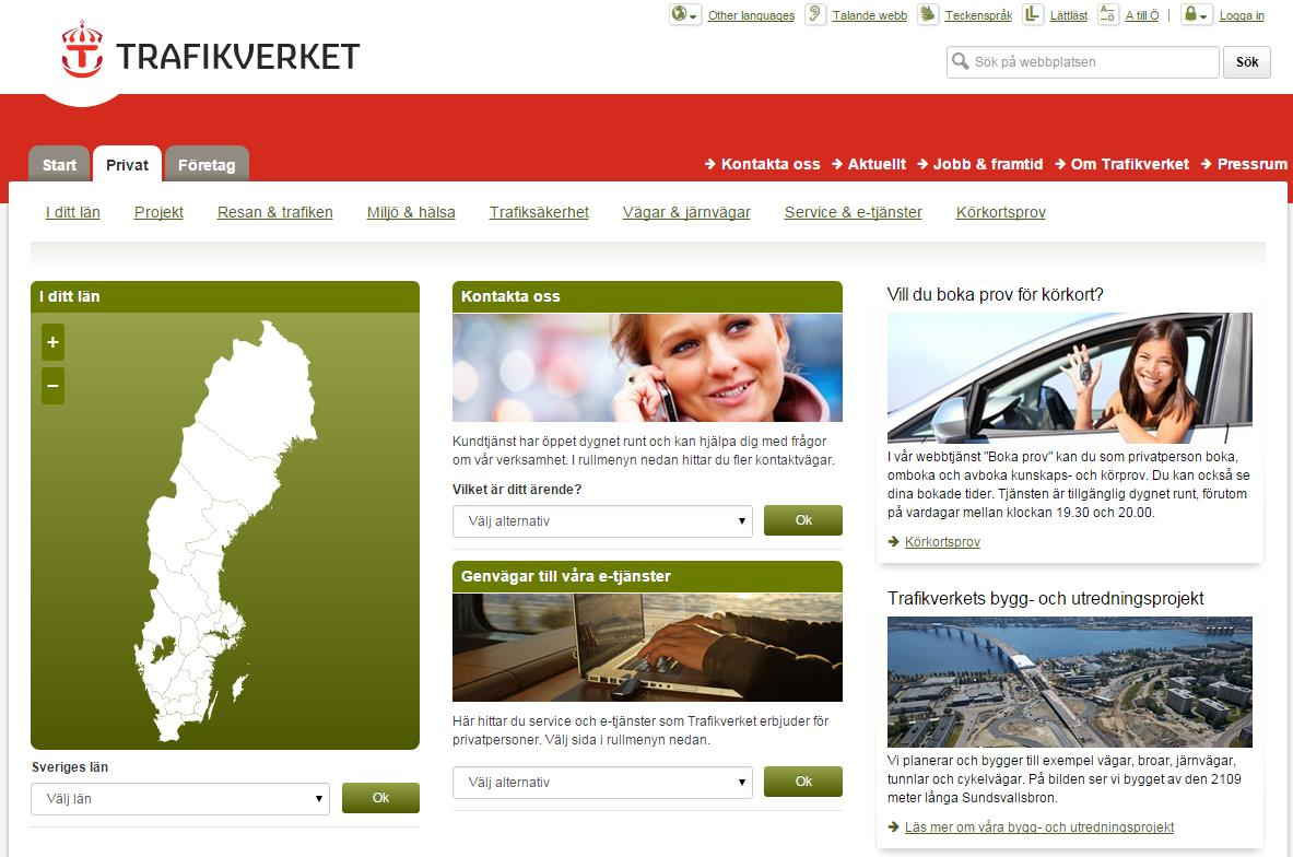 64 2015-01-23 Gå in på Trafikverkets hemsida www.