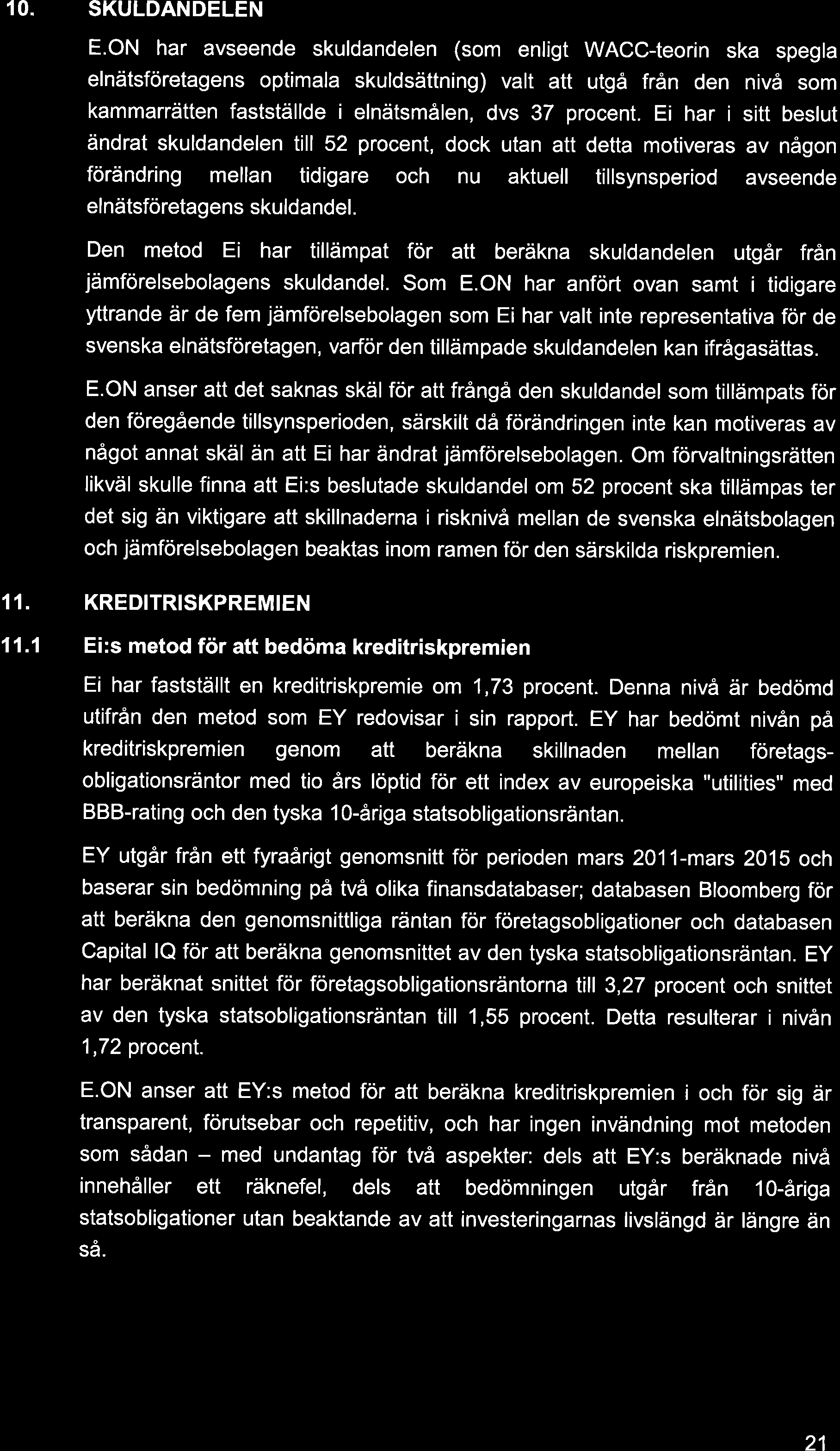 10. SKULDANDELEN E.