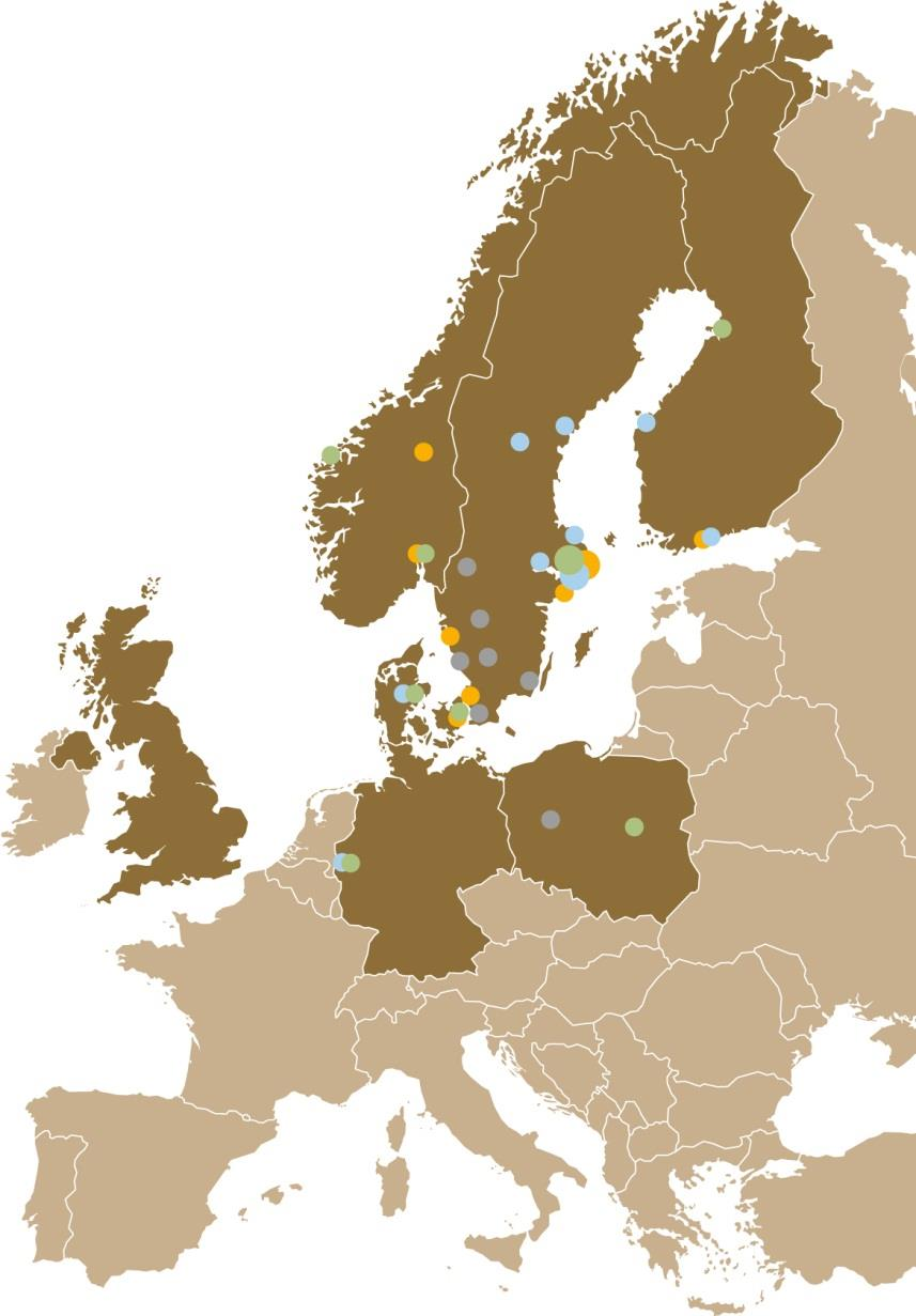 Introduktion till Lagercrantz Group Teknikkoncern med ledande positioner i nischer Lagercrantz Group Electronics 11 resultatenheter 6 länder Mechatronics 7 resultatenheter 5 länder Communications 11