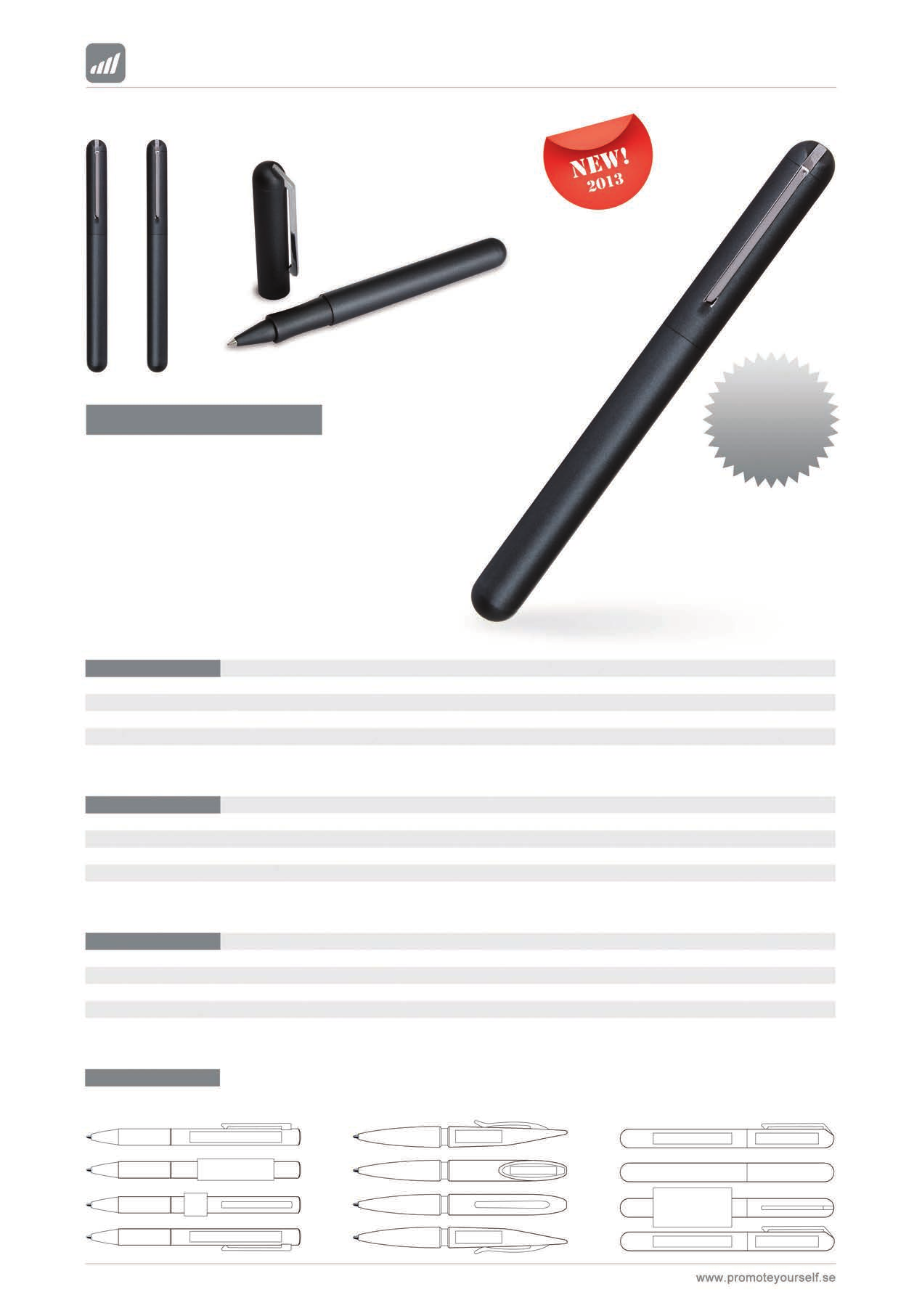 309-011 grå Graphite Cigar Graphite är en ny serie med högkvalitativa pennor för de som söker efter skrivinstrument som är något utöver det vanliga.