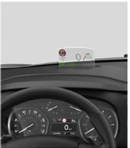 Head up display Unika på marknaden med detta tillval Visar hastighet, farthållarens bestämda