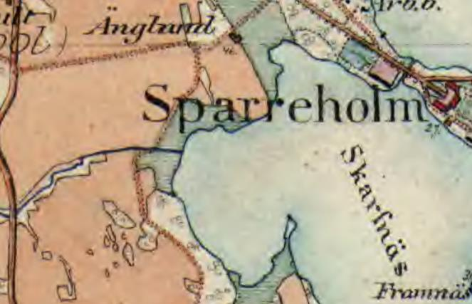 Bilaga 2 Historiska kartor Den ekonomiska kartan från 1950-talet visar på gles beskogning i hela inventeringsområdet.