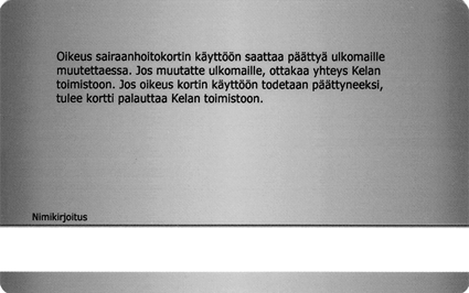 _áä~ö~ns Det europeiska sjukvårdskortet Det europeiska sjukvårdskortet fungerar som bevis på att innehavaren är omfattad av sjukförsäkringssystemet i det land där kortet utfärdats.