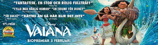 Se tider och boka biljetter på centrumbiografen.se Vaiana (3D och 2D) Svenskt Tal, Barntillåten. Biljettpris: 95kr-3D och 85kr-2D Lego Batman (3D och 2D) Svenskt Tal, Barntillåten.