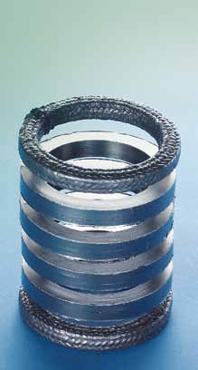 22 S p e c m a s e a l s h a n d b o k B o x p a c k n i n g a r Specmaseal ventilpackningssats Specmaseal är en ventilpackningssats bestående av ett antal Grafoil formpressade tätningsringar samt en