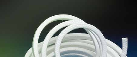 S p e c m a s e a l s h a n d b o k B o x p a c k n i n g a r 31 Chempac White 1404 akrylfiber Chempac White 1404 är en boxpackning interlocked -flätad av syntetisk akrylfiber impregnerad med PTFE