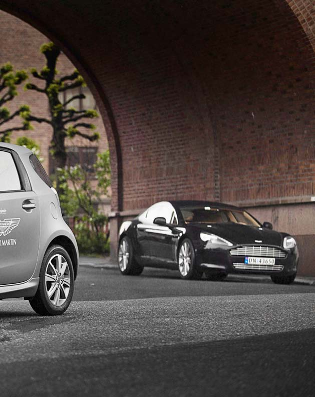 LiLLebror Aston Martin Cygnet. Först var Cygnet tänkt som en kul accessoar förbehållen Aston Martin-kunder.