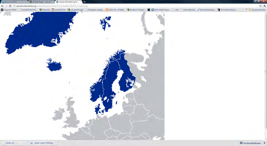 Norden Fem länder och tre självstyrande områden 26 miljoner invånare