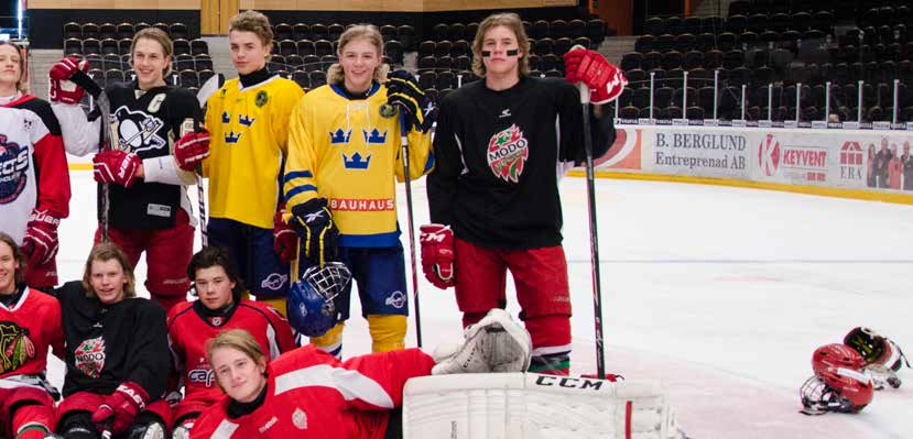MODO Hockey U16 våren 2015 UTRUSTNING Full utrustning som är godkänd Föreningen tillhandahåller tränings- och matchtröjor Föreningen tillhandahåller målvaktsutrustning i form av benskydd, kombinat,