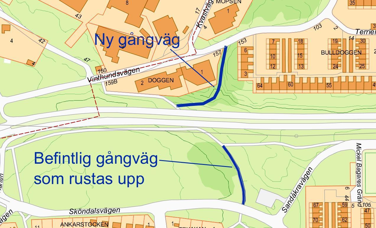 SID 5 (6) Natur Planområdet fungerar idag till största delen som en barriär mot Nynäsvägen. De senaste vintrarna har platsen även använts som snöupplag.