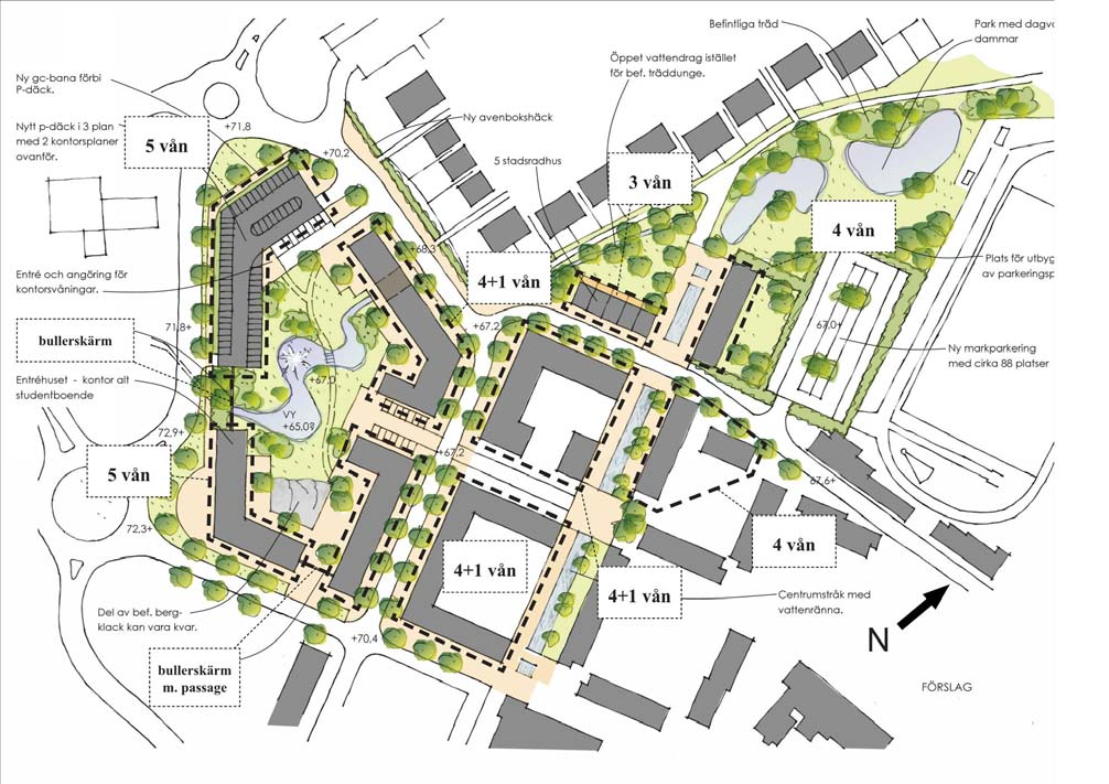 Bullerutredning för Landvetter C (Brattåsvägen) Etapp 1 3/17 1 Bakgrund, syfte och avgränsning Härryda kommun arbetar med en detaljplan för utbyggnad av Landvetter centrum, med bland annat nya